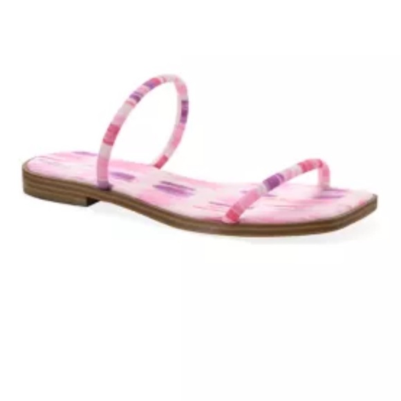 NWOT Women’s Crown & Ivy pink Janice strappy sandals, Size 6.5 - Picture 1 of 4